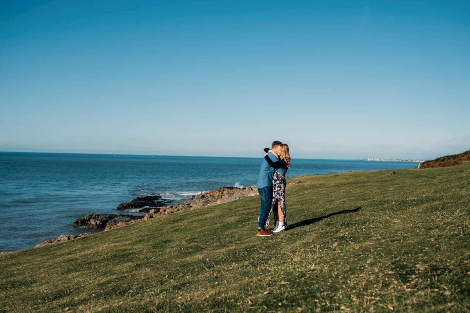 Amy and Nath ogmore beach engagement shoot