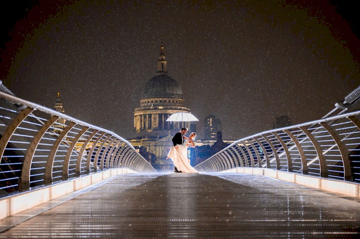 Rain on your wedding Cardiff wedding photographer