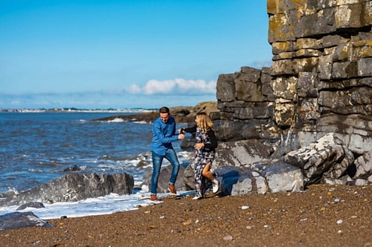 Ogmore Beach Pre-Wedding Shoot | Amy & Nathan