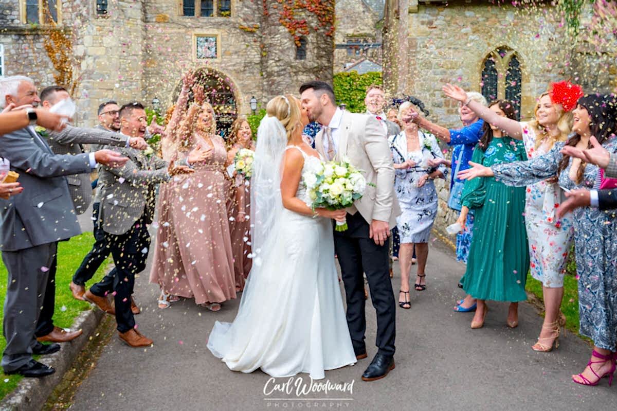 Confetti Photographs at St Pierre Hotel Chepstow